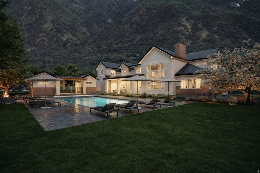 This home offers a bright and airy atmosphere in the foothills of Mapleton. To build, you must first buy the 2.47-acre lot. The current asking price for this lot is $1,350,000. This home is offered "to be built" by the Lavender + OAKS.