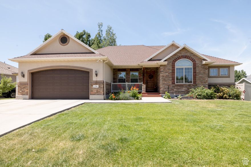 This beautiful, well-kept home is located on quiet Millers Mile Road. It offers a very functional flow. From a large kitchen with granite countertops, a large dining area with a built in bench, into a comfortable living room with fireplace. Lower level has the potential to be rented with a separate basement entrance to a very generous 2 bedroom/1 Bath apartment with a full kitchen and laundry. You can enjoy your morning drink on the front porch and dinner on one of the two back patios. Great spaces for entertaining. Beside apple trees, a cherry shrub and a peach tree, there are garden beds for the hobby gardener. Square footage figures are provided as a courtesy estimate only and were obtained from county tax records. Buyer is advised to obtain an independent measurement.