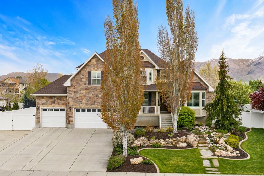 *OPEN HOUSE Saturday April 25 from 10am-12pm* Welcome to a home that truly has it all and sits in a great location (close to the new Legacy Parkway). This meticulously maintained home offers a blend of spacious indoor living and a private outdoor entertainment space. With 7 bedrooms, a bonus room, a theater room, and the option for a mother-in-law rental in the basement - you won't want to miss out on this one! The kitchen includes a pantry and double oven as well as a spot for your dining table. Enjoy the convenience and ease of a central vacuum system. The basement is designed with the option for a mother-in-law rental unit, providing a private living space, kitchen area, and separate entrance. Enjoy the sunrises from the beautiful covered deck outside your kitchen each morning. The backyard is curated for entertainment with a heated pool with electronic cover, in-ground trampoline, and an additional workshop/garage that has an outdoor bathroom attached to it making it convenient for the pool parties! Don't forget the outdoor landscape feature lighting. Schedule your private showing today!  Square footage figures are provided as a courtesy estimate only.  Buyer is advised to obtain an independent measurement.