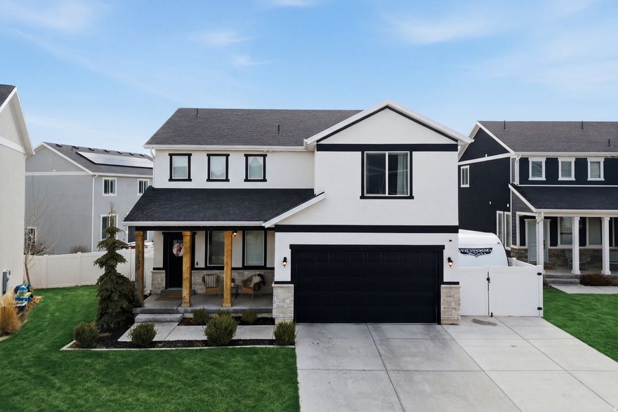 One of the largest lots in the neighborhood, just minutes from everything in Herriman.  13123 South Bilston Lane offers 2,725 square feet, 3 bedrooms, and 2.5 bathrooms with an updated and bright interior. The kitchen features granite countertops and opens to a comfortable, functional living space.  The backyard is a rare find - one of the best in the neighborhood, beautifully maintained, and complete with a pergola for summer evenings. A 2-car garage plus RV parking adds even more flexibility.  Just a few blocks from Mountain View Village and the upcoming Trader Joe's, Target, and LifeTime Fitness, this home stands out for both lot size and location.