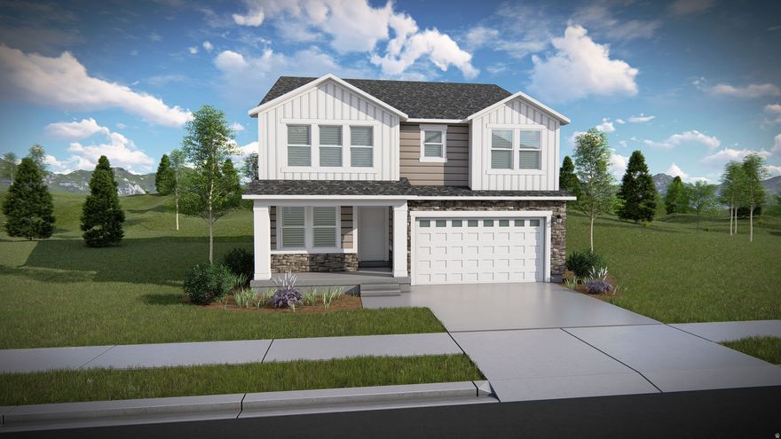 Welcome to your brand-new single-family home at River Point - where modern design meets comfort and functionality. With an open-concept layout perfect for everyday living and entertaining, this thoughtfully designed space offers both style and convenience. Enjoy the privacy of your own home while staying close to everything Lehi has to offer. As part of this vibrant new community, you'll love amenities like a clubhouse with a gym, a spacious pool, and a playground. Reach out today to learn more or schedule your visit! (NATHAN LOT 448)