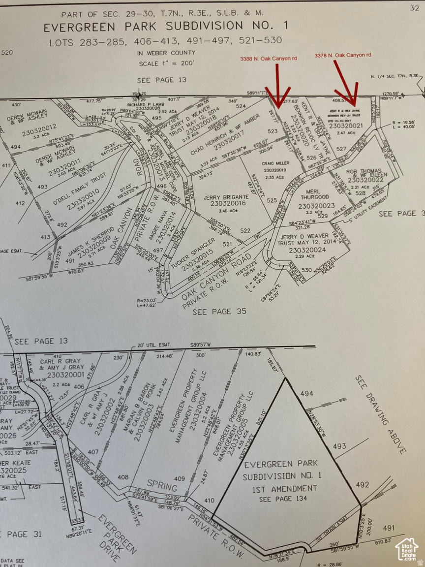 EVERGREEN PARK SUBDIVISION NO.1 - Land