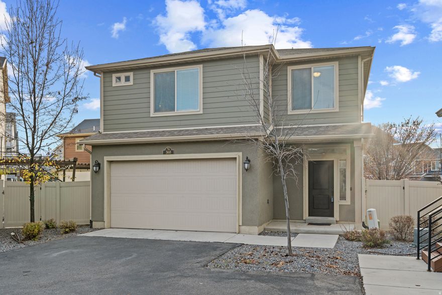 (Open House this Sunday from 2-4pm) This is the location you've been waiting for! Centrally located in a quiet cul-de-sac in the heart of American Fork, this home offers unbeatable convenience. Just minutes from restaurants, grocery stores, VASA Gym, dog park, pickleball courts, and a large park/playground only a few blocks away. The yard is fully fenced and easy to maintain, giving you privacy without the upkeep. Inside, the main floor features stunning kitchen cabinets, granite countertops, stainless steel appliances, and an open living area filled with natural light. Upstairs, you'll find a large master suite with a walk-in closet and an attached bathroom with his and her sinks, plus two additional bedrooms, a full bathroom, and a spacious laundry room.  Homes in this location don't last long-schedule your showing today!