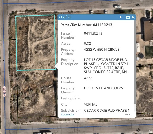 CEDAR RIDGE PUD PHASE 1 - Land