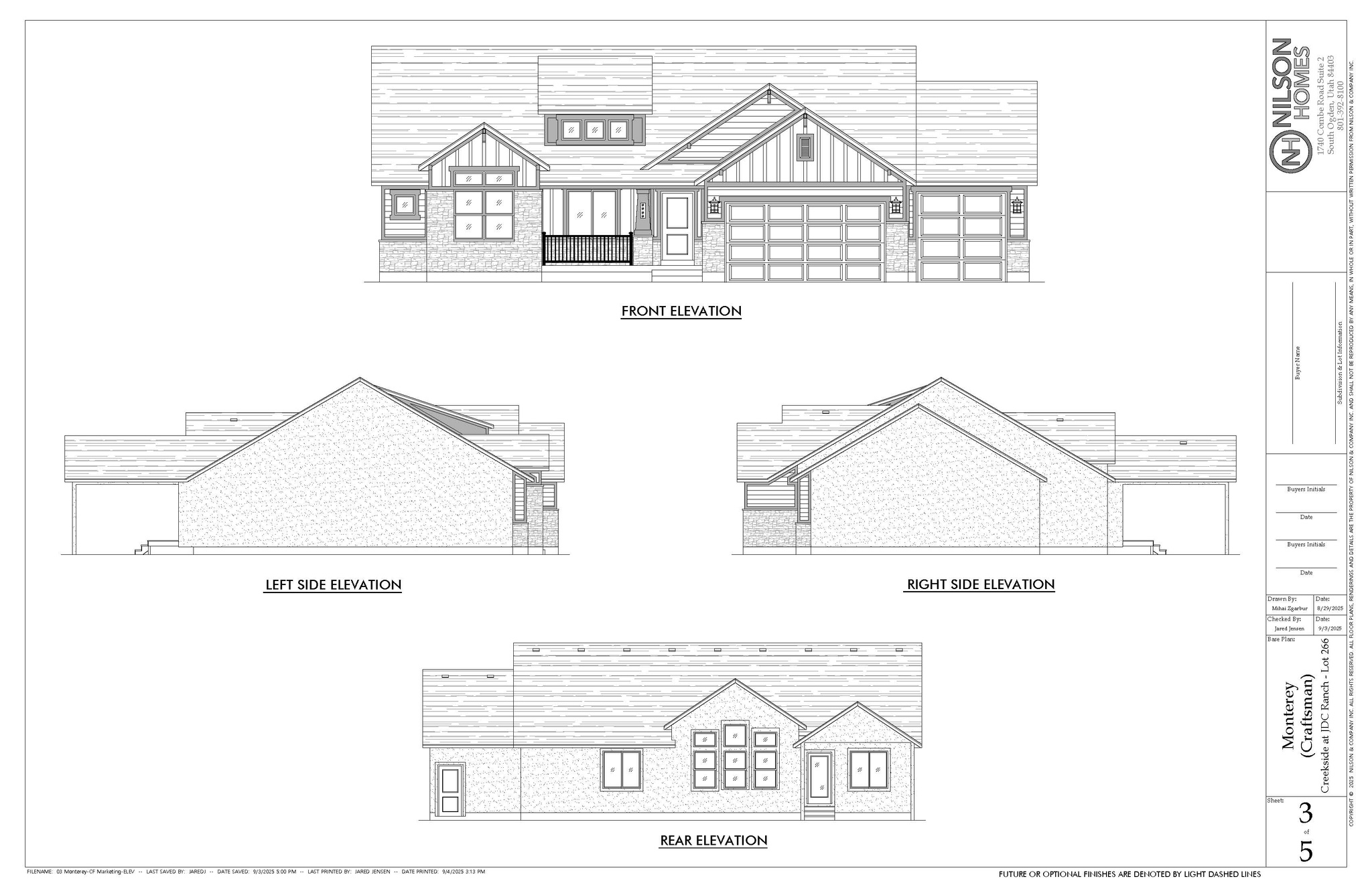 CREEKSIDE AT JDC RANCH - Residential