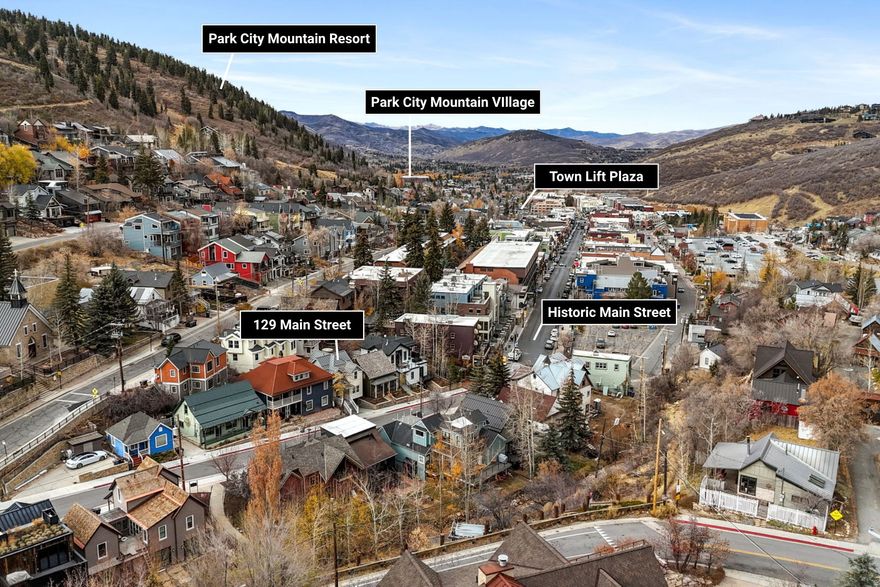 Experience the quintessential Park City life at the top of Historic Main Street. From the front door, stroll to restaurants, shops, galleries, and year-round community events, or hop on the trolley and be on the slopes in minutes. Built in 2017, this three-bedroom, three-bath single-family home was designed to honor Old Town's heritage while embracing modern mountain luxury. Natural light fills the open-concept living spaces, where warm wood, stone, and refined finishes create a welcoming, elevated atmosphere. Every element has been carefully chosen, from the 1880s carved mantel and stained-glass accents to Italian marble and designer lighting throughout. The primary suite invites relaxation with its clawfoot tub, marble wainscoting, and spa-like ambiance, while two additional bedrooms and baths provide privacy and style for family or guests. The home is equipped with a whole-house Moen Flo Leak Detection System, offering smart protection and peace of mind whether you're home or away. Approved for nightly rentals, this property accommodates up to six guests and two vehicles, featuring the rare convenience of a heated garage, driveway, and stairs. Blending historic charm with modern sophistication, this home captures the essence of Park City living: rich in character, perfectly located, and designed for every season of adventure.