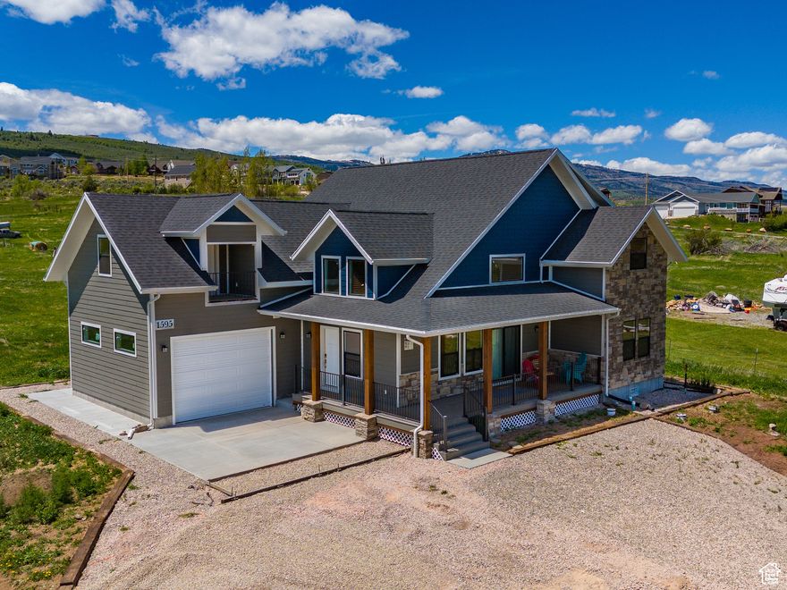 Gorgeous NEW home with LVP, Granite, SS appliances, just off Bear Lake Blvd on 2.3-ACRES with LAKE & Mountain VIEWS! Only 2 miles on the bike path to the hub of Garden City for food/shopping, BEACH ACCESS, MARINA, Garden City FISHING Pond, Park & PICKLEBALL Courts! Minutes to Bear Lake GOLF COURSE or Hodges Canyon for ATV and SNOWMOBILE fun! BEAVER Mountain SKI in 20 minutes! Sold mostly furnished. Horse property. Great Short-term rental property!  Square footage figures are provided as a courtesy estimate only. Buyer is advised to obtain an independent measurement.