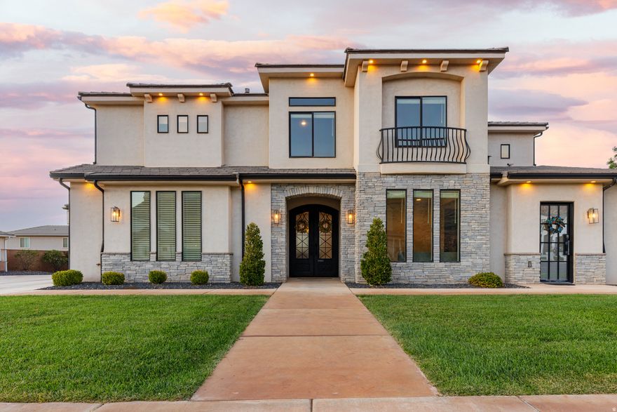 SELLER IS OFFERING A $15,000 RATE BUY-DOWN!! Don't miss this opportunity! Welcome to your Little Valley escape, where modern comfort meets timeless elegance. Soaring ceilings, beautiful flooring, and expansive windows fill the home with natural light. The gourmet kitchen features a Butler Pantry with two additional stoves, and a wine fridge, ideal for daily living or entertaining. Enjoy 6 bedrooms and 4.5 baths, a spacious family room, and a manicured yard with serene mountain views. A standout bonus is the 2-room casita, perfect for guests or added income. Experience convenience, sophistication, and the charm of one of St. George's most desirable neighborhoods.