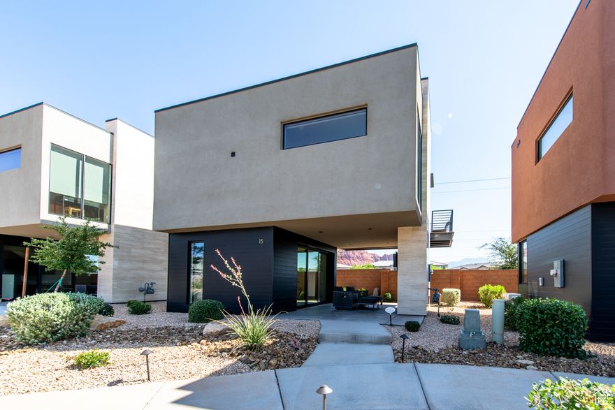 Discover this charming 1 bed, 1.5 bath Villa in the heart of Movara Fitness Resort! Stylish and move-in ready, it features modern finishes, tons of natural light, stainless steel appliances, and a private patio with a fireplace-perfect for unwinding or entertaining. As an owner you can enjoy resort-style amenities, like a pool, fitness center, sauna, putting green, and more for 12 weeks out of the year. The rest of the year, you can enjoy rental income while Movara handles everything for you! Close to scenic trails, great shopping, and dining. Perfect for a peaceful getaway or a great nightly rental investment! Call agent for more details.