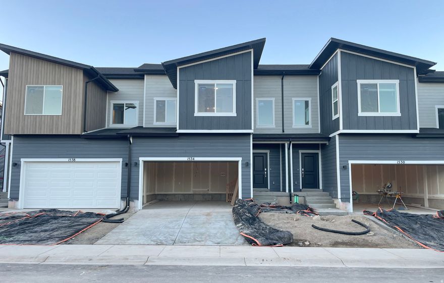 The Valley at Wildflower - 1474 - Res M. Offering up to $20,000 towards closing costs or ask about our rate buydowns when financing with our preferred lender. Estimated completion in January. This home offers 3 bedrooms, 2.5 bathrooms, an attached 2-car garage and a full unfinished basement. On the main floor, a spacious kitchen offers white craftsman-style cabinets, light gray quartz countertops, and stainless steel appliances including the refrigerator! Upstairs is the owner's suite with owner's suite bathroom, laundry area, two additional bedrooms, and a full secondary bathroom. Square footage figures are provided as a courtesy estimate only and were obtained from builder. Buyer is advised to obtain an independent measurement. Interior photos are of same style of home, but not the actual home. Rendering is for illustrative purposes only.