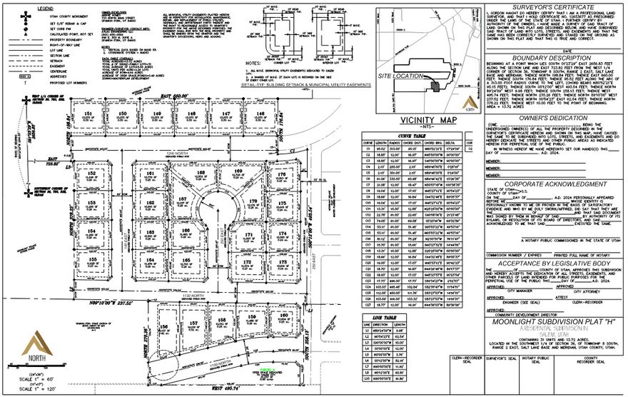 31 Paper Lots Available in the heart of Salem! Final Plat is approved. Excavation Bid and Electrical Bid available for quick cost analysis. Ready to submit for Preconstruction Meeting! Salem Sewer Guarantee included in purchase price, as well as amenities, which will be fully installed by Seller. HOA Fee includes Salem Fiber Internet and all amenities (Future Clubhouse, Pool, Pickleball Courts, Regional City Park, Dog Park, HOA Parks, Miles of Trails). Quick access to I-15, Future 60+ acre sports park, schools, shopping and dining!  ** Property taxes have not been broken out for this Phase by itself. Property tax listed in listing is not accurate. Individual Lot Taxes estimated to be $2,600-$2,800 per year.