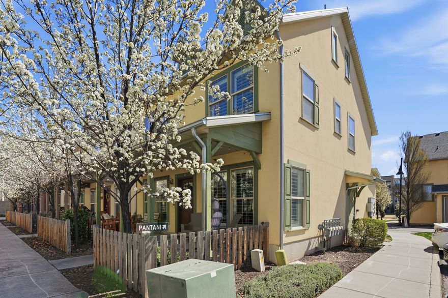 Welcome to this beautiful townhome nestled in the Highland Gardens community on Midvale's west side. Brand new carpet gives this home a fresh, move-in ready feel from day one. The open kitchen and family room flow seamlessly together, perfect for cooking meals and entertaining. Complemented by granite countertops, surround sound throughout, and classic plantation shutters that add a timeless touch. The 2-car garage and generous storage options mean there's a place for everything. All of this in a location that is minutes from freeway access, transit, shopping, Topgolf, and more.