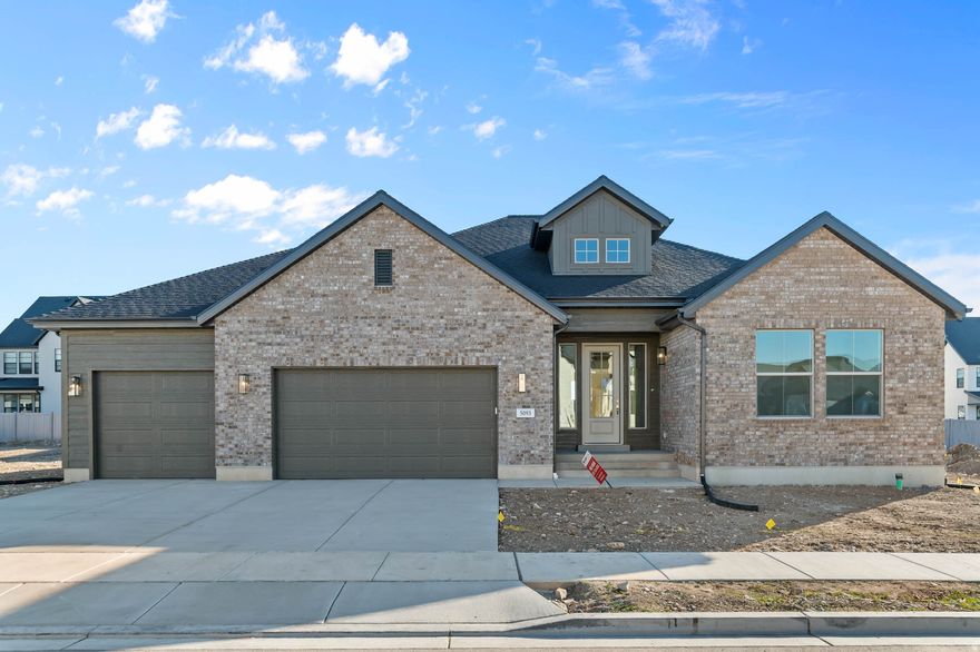 Discover refined living in this beautifully upgraded Murano Traditional in a gorgeous Highland community. This thoughtfully designed home features high-end finishes throughout, featuring a gourmet kitchen with Bluff Maple cabinets, quartz countertops a full-height backsplash, double stainless steel ovens, and a gas cooktop with dedicated gas line-perfect for cooking and entertaining. Stylish laminate hardwood, tile, and carpet flooring flow throughout the home, complemented by textured walls and 2-tone paint. Enjoy added living space with a finished basement family room and the functionality of 9-foot basement foundation walls. The home also includes an expanded 3-car garage with exit door, Christmas light package, USB outlets in the owner's bedroom, and a cozy gas log fireplace in the great room. The owner's suite features beautifully upgraded tile surrounds and elegant polished nickel hardware with timeless Entrada base & casing accents. Comes fully landscaped that is maintained by the HOA. A perfect blend of comfort, craftsmanship, and modern convenience-this Murano Traditional is ready to impress.