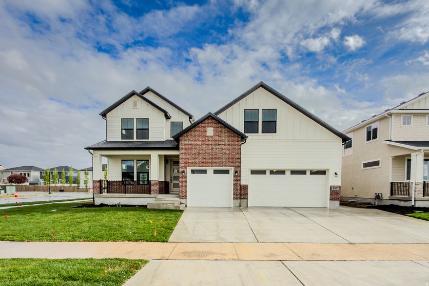 New home almost complete, incredible trim work, note 3 beds in basement, Quartz tops, fireplace, main floor master, great area.   Square footage figures are provided as a courtesy estimate only and were obtained from Building plans .  Buyer is advised to obtain an independent measurement.