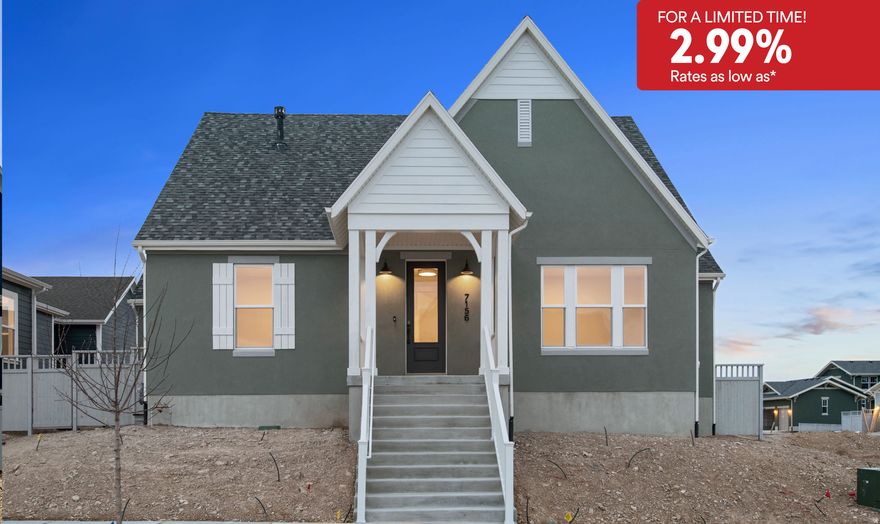 For a limited time rates as low as 2.99%! Contact agent for details. Rates subject to change anytime. This brand new home was just finished and ready for move in. Located in Daybreaks Cascade Village, walking distance to parks & the new Watercourse. This home features main floor living with a large open floor plan and gourmet kitchen.