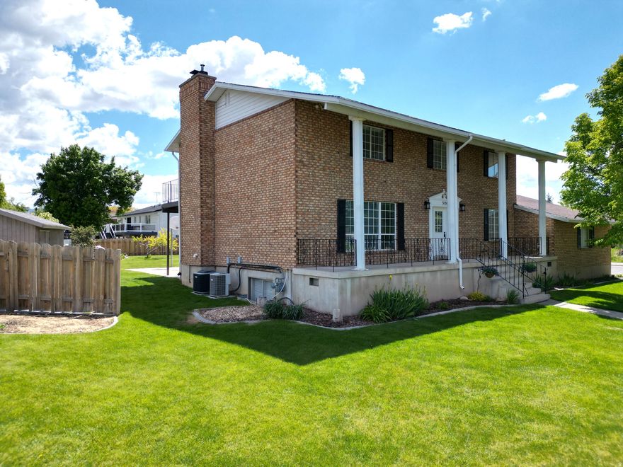 OPEN HOUSE THIS SATURDAY 11:00 - 3:00 --- A BEAUTIFUL, UPDATED 2 STORY HOUSE WITH FULL, FINISHED BASEMENT featuring  5 bedrooms, 4 bath home located in a convenient part of west Roy close to schools, shopping and other amenities. Main floor includes both a formal Liv Room and a large Family Room with a gas stove. Nice Den/office. Open kitchen offers large dining area, Granite counter tops and all appliances. Plenty of cabinet and pantry space. Upstairs offers 3 family bedrooms and full bath. The spacious primary bedroom features a walk-in closet, full bath with dual sinks and a private walkout balcony. Lower level provides 1 large bedroom, den, kitchen, 3/4 bath versatile Family Room, laundry hookups - making this a potential Mother-in-Law suite, place for extended family or guests as well as a NICE RENTAL WITH WALKOUT ENTRANCE. To keep house warm and cool there are 2 furnaces and 2 A/C units. The detached garage is 32x30, fully insulated with 10x12 doors, has power, door openers, lots of shelving and work benches. Square footage figures are provided as a courtesy estimate only and were obtained from County Records.  Buyer is advised to obtain an independent measurement.
