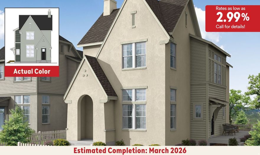 **Rates as low as 2.99% our preferred lender!! (Call for details)**  Welcome to the Roseland--featuring an English Romantic elevation with a charming arched entry. Ideally situated on a large lot with amazing mountain views and The Watercourse just down the road. This home offers a generous yard and an extra-long private driveway at the back. Inside, you'll find vaulted ceilings, an open-concept layout, and a spacious upstairs loft perfect for additional gathering space. Thoughtful upgrades include a modern farmhouse railing, an expanded walk-in shower, soft-close cabinetry, quartz countertops, a gas range, pull-out trash drawers, and designer finishes throughout. Scheduled to be completed in March. Photos are from a previously built home of the same floorplan. Colors and selections may vary. Schedule your showing today! Buyer and buyer's agent to verify all information. ***Model Home Sales office located at: 6656 W Key Largo Way