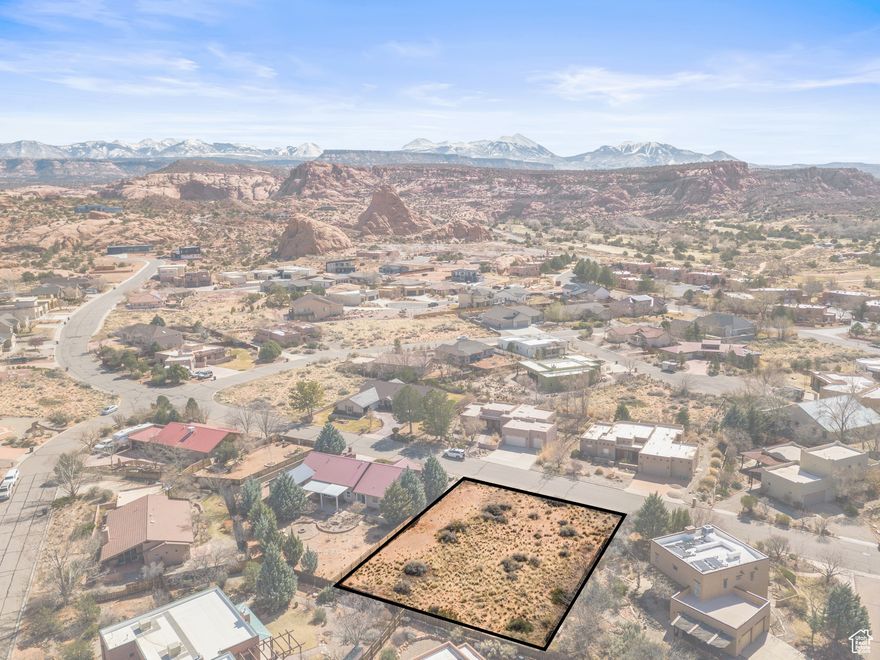 RARE SCENIC HAVEN .3 acres in Solano Vallejo Estates with no HOA fees, offering affordability and flexibility. Enjoy stunning views of the La Sal Mountains and Moab Rim from this quiet, sought-after location near the Moab Golf Club. This rare opportunity provides easy access to Mill Creek Canyon's hiking trails and Moab's renowned outdoor recreation. This is one of the last available building lots in this established neighborhood, ensuring lasting property value and a well-maintained setting.