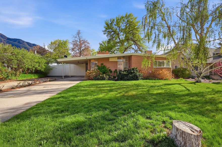 Check out the DRONE and MATTERPORT footage in the TOURS SECTION! Welcome to this one-owner, mid-century modern home in HOLLADAY! Clean and meticulously maintained by the original owner/builder! Beautiful flat backyard with mountain views, fruit trees, mature trees, and garden area with excellent sprinkler system. The original owner built the home. Recently refinished original hardwood floors. Two fireplaces. Long driveway. RV parking. Storage Shed.  Square footage figures are provided as a courtesy estimate only and were obtained from an appraisal.  Buyer is advised to obtain an independent measurement.