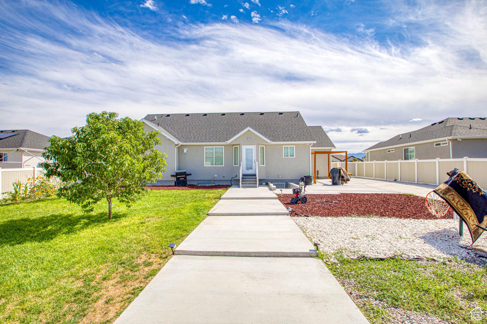 Beautiful home in Grantsville with an amazing view of the mountains from the backyard. Basement complete with private walkout entrance perfect for Mother In Law. RV parking included!
