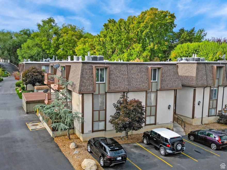 *** SUPER CLEAN 2 BEDROOM CONDO WITH LOTS OF NATURAL LIGHT *** LVP flooring throughout.  New vinyl windows. 1 car garage, and another assigned parking space. Cozy fireplace. The neighborhood has mature trees, stream running through it, pool, and clubhouse. Close to everything: I-15, Trax, public transport, parks, schools, shopping, and only 15 minutes to the Cottonwood Canyons.