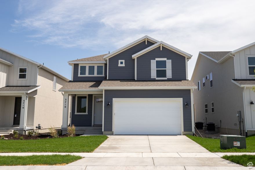 AMAZING $20,000 INCENTIVE TOWARDS CLOSING COSTS, RATE BUYDOWN, OR PRICE REDUCTION REGARDLESS OF LENDER! Must-see Harmony Community in Eagle Mountain! Move-in ready! This beautiful home built by Flagship Homes features 4 bedrooms, 2.5 bathrooms, quartz slab countertops, painted cabinets, laminate flooring on the main level, a large loft on the 2nd floor, landscaped front yard, 2 car garage, and backyard (can be landscaped for an additional charge). The primary bedroom has a vaulted ceiling, large walk-in closet, and dual sinks with a separate tub/shower. With an unfinished basement, this home provides space for storage and room to grow. (If preferred, basement can be finished for an additional charge.) 1GB fiber optic internet included in the HOA dues. Call for more information or stop by our model home at 3859 N. Thomas St., Eagle Mountain for a tour. Model home hours: Monday-Saturday 11 AM - 6 PM. Buyers to verify all information. Square footage is from house plans.