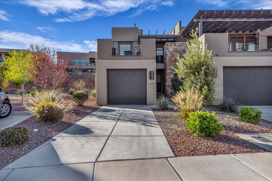This fully furnished 3-bedroom villa with loft sleeping space accommodates up to 10 and offers two private parking spaces right at the driveway with pickleball courts just steps away. Enjoy unobstructed sunset views over Snow Canyon from the upper balcony. This is ideal as a personal retreat or a possible vacation rental.