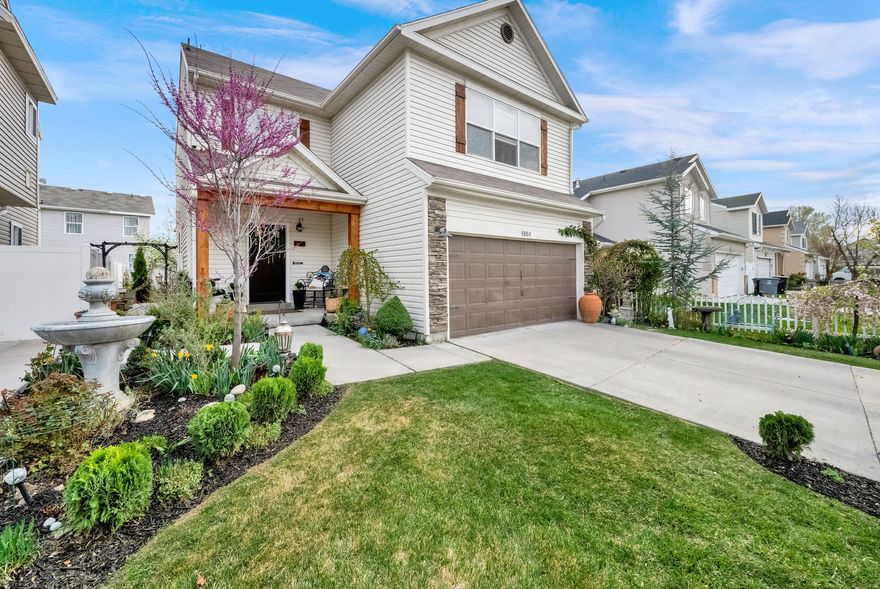 Welcome to this gardener's paradise in the heart of Springville's beloved Art City! Perfectly located with easy freeway access, nearby shopping, and just 10 minutes to downtown Provo, you'll enjoy both convenience and the peace of a quiet, established neighborhood with Google Fiber. This home has been thoughtfully updated inside and out, including a new A/C unit and hot water tank within the last two years, offering added comfort and peace of mind. Featuring 3 bedrooms plus a dedicated office (with potential to be used as a 4th bedroom), there's flexibility to fit your lifestyle. Upstairs, you'll find two full bathrooms, along with a convenient half bath on the main level for guests. The spacious primary suite with high vaulted ceilings offers an extended layout, perfect for a cozy lounge or reading area and includes an ensuite bath with dual sinks and a walk-in closet. Step outside and fall in love with the lush outdoor space with a covered patio-complete with a charming potting shed, beautifully maintained garden beds filled with summer blooming perennials like hydrangeas, and even a pear tree. The cottage charm truly pours out of every corner of this special property. This home is everything you've been looking for-don't miss your chance to make it yours!