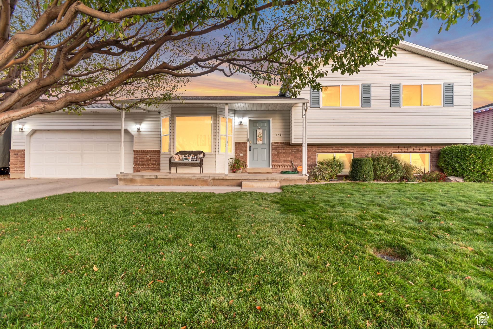 OPEN HOUSE this SATURDAY the 11th from 10-2pm!!! VIEW!!! VIEW!!! VIEW!!! Make sure to check out the View! This wonderful home is nestled in a great neighborhood, offering easy access to shopping, freeways, and countless outdoor adventures. Step outside and enjoy your fully landscaped backyard with stunning views of the mountains and canyon. Relax on your covered porch under the shade of mature trees while you chat with friendly neighbors. This spacious home features 4 bedrooms, 2 full bathrooms, and is plumbed for a third bathroom in the basement, providing plenty of room for all your needs. The front room is highlighted by a beautiful bay window, adding charm and natural light. The home boasts numerous recent updates, making it feel brand new: Rare smoothed concrete in the crawl space for extra storage, Freshly painted doors with new hardware and door hinges, Brand new front door and frame, New garage (from garage into backyard) door and frame, Basement flooring installed less than a year ago, Carpet replaced in 2022, Energy-efficient new windows with warranty (2019), Gorgeous new quartz countertops in the kitchen (2024), Roof replaced in 2020, New 50-gallon water heater (2021), New HVAC and furnace (2018), new chandelier over kitchen table, new light in kitchen, new light/fan in living room, 6 new can lights in the basement family room, Hunter Douglas fans in upstairs bedrooms, Smart auto sprinklers updated in 2017, Transferable Vivint alarm system with sensors and keypad included. Professionally cleaned house and carpets shampooed move-in ready! This home has been meticulously cared for and is ready for you to move in. Don't miss out on this fantastic opportunity to live in a highly sought-after neighborhood! Square footage is provided as a courtesy estimate only and was obtained by county records. Buyer is advised to obtain an independent measurement.