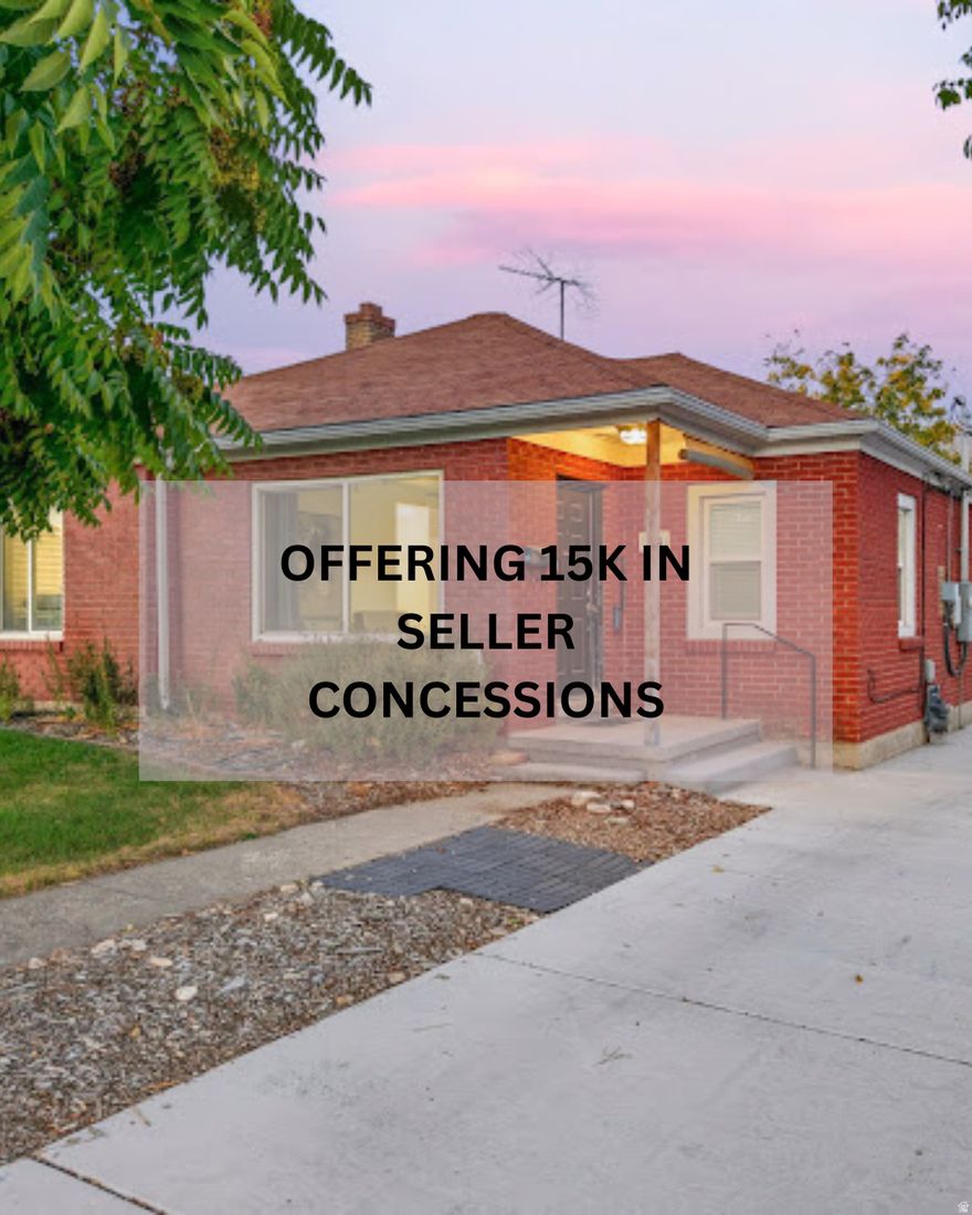 This all-brick rambler in the heart of American Fork is the deal everyone's been waiting for. Homes like this don't hit the market often-especially with a RARE 2-bed, 2-bath main level and a full 2 bed / 1 bath mother-in-law apartment downstairs (with its own kitchen!). Perfect for extra income, multigenerational living, or hosting family without giving up your space.  Light-filled living areas, a charming dining nook, and thoughtful updates make this home feel warm and move-in ready.  Outside, enjoy a detached two-car garage, fully fenced yard, and a quiet established neighborhood just minutes from everything.  Homes with this much flexibility and charm do not last-especially at the NEW price. Don't wait-this one will go fast.