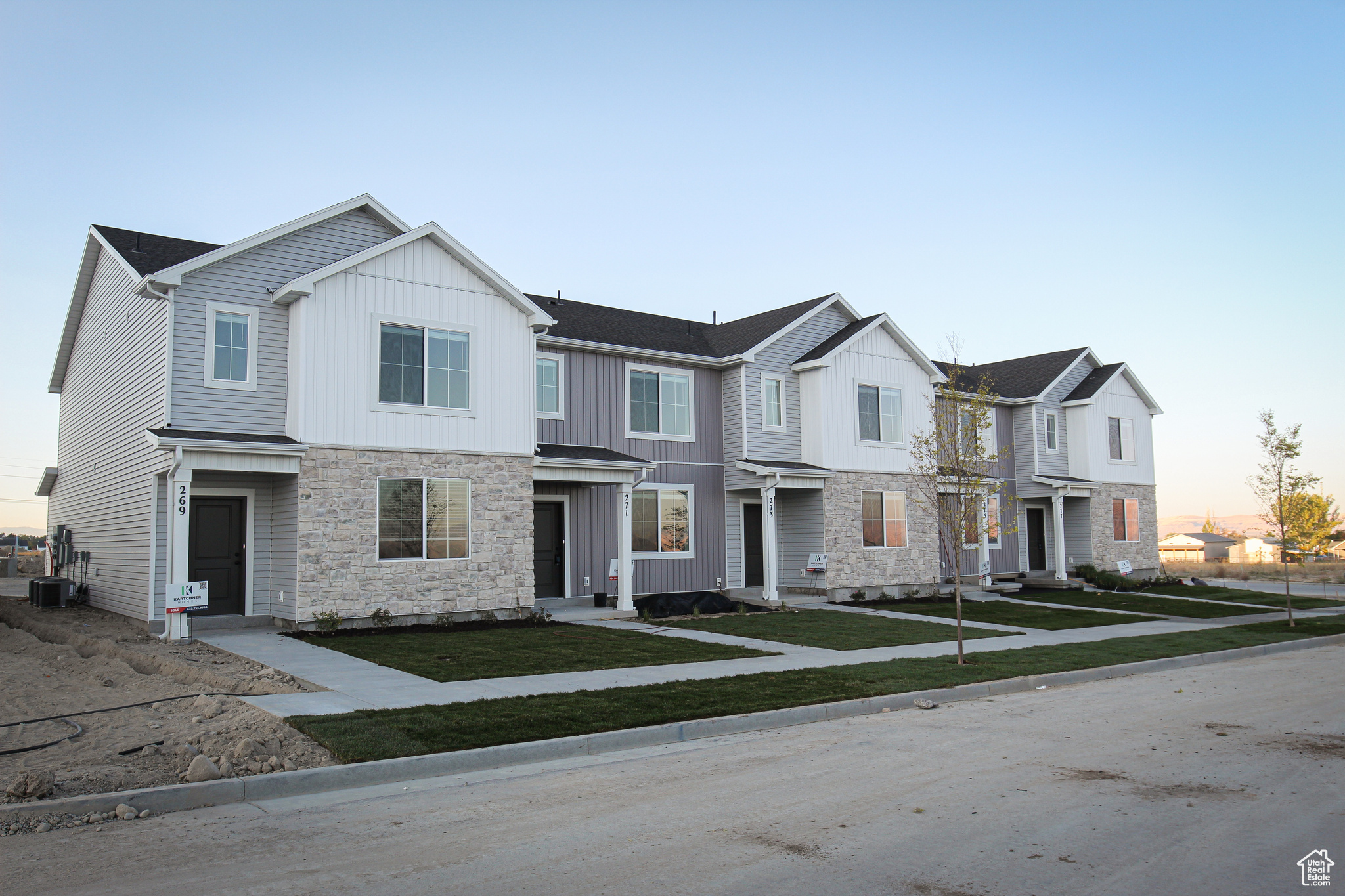 PROMOTION ALERT! Receive 3% of the list price back to use as you choose-closing costs, interest rate buy-down, or other buyer needs. Expires November 21st at 5PM. Don't miss this amazing deal! Come and out and see them before they are gone. Full length driveway allows for 2 large cars to be parked in the driveway and have 2 in the garage. The home has 3 bedrooms upstairs with a large Laundry room. At the top of the stairs is a desk area for the work from home station. Stainless steel appliances and Quartz countertops with cabinets to the ceiling in the kitchen for added storage. Large windows to take in the views of the north end of Cache Valley! Internet is included in the HOA fee. Estimated completion early December 2025! *Pictures are of previous completed unit, please be aware this unit will be the same but may be various stages of construction. Colors are subject to change.*