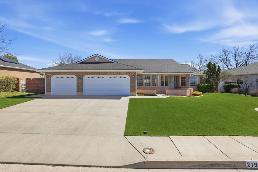 Welcome to this beautifully updated home in the Mesa Hills neighborhood on Leigh Hill - one of Cedar City's most desirable neighborhoods! This single-level 3-bedroom, 2.5-bath home has been well-maintained with thoughtful upgrades throughout. Step inside to find new flooring and fresh paint, complemented by spacious living areas and vaulted ceilings that create an open, airy feel. Major systems have been recently updated, including the furnace, A/C, and water softener giving you peace of mind for years to come. A new 50-year roof was also installed just two years ago! Enjoy the oversized 3-car garage with plenty of space for vehicles, storage, or hobbies with lots of additional storage space in the attic. The low-maintenance turf front yard adds great curb appeal, while the large sunroom in the back provides the perfect space to relax or entertain year-round. There's also a fully fenced backyard. This home combines comfort, convenience, and location-don't miss your opportunity to own in sought-after Mesa Hills neighborhood on Leigh Hill!