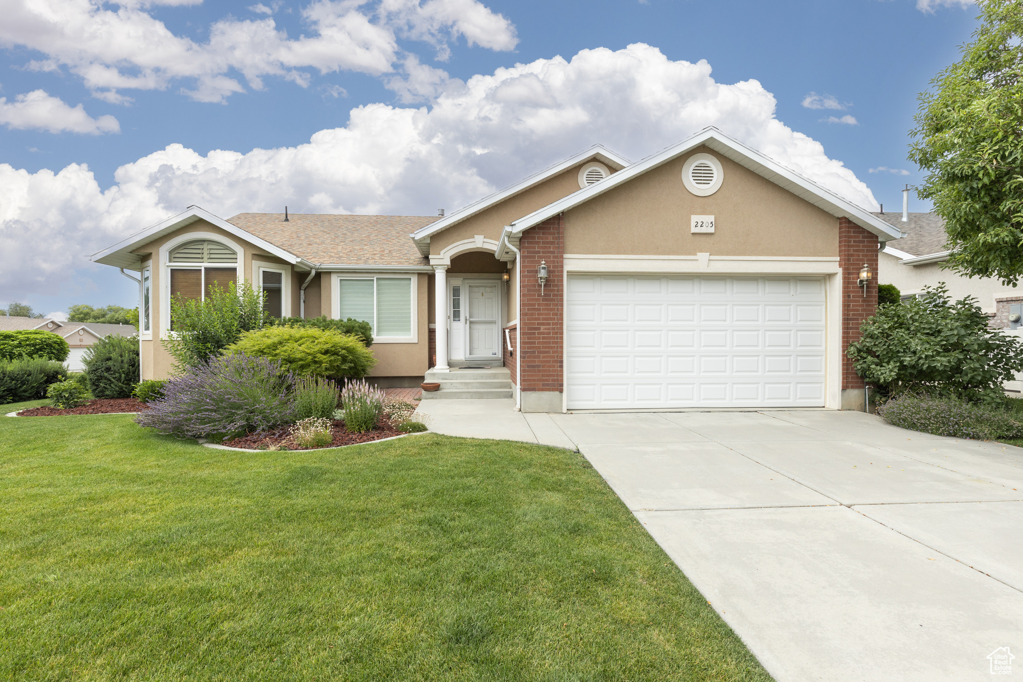 Beautiful home in a desirable 55+ North Ogden community with breathtaking mountain views! Enjoy low maintenance living with HOA-covered lawn care and snow removal. Spacious open floor plan features vaulted ceilings and a cozy gas fire place. Kitchen includes pantry and ample storage, plus a separate dining area and main-level laundry. Conveniently located near shopping, golf, medical facilities and the North Ogden divide for quick access to Nordic Valley and Powder Mountain ski resorts as well as Pineview Reservoir.