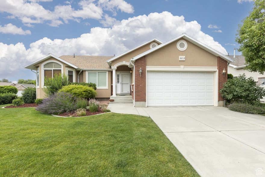 Beautiful home in a desirable 55+ North Ogden community with breathtaking mountain views! Enjoy low maintenance living with HOA-covered lawn care and snow removal. Spacious open floor plan features vaulted ceilings and a cozy gas fire place. Kitchen includes pantry and ample storage, plus a separate dining area and main-level laundry. Conveniently located near shopping, golf, medical facilities and the North Ogden divide for quick access to Nordic Valley and Powder Mountain ski resorts as well as Pineview Reservoir.