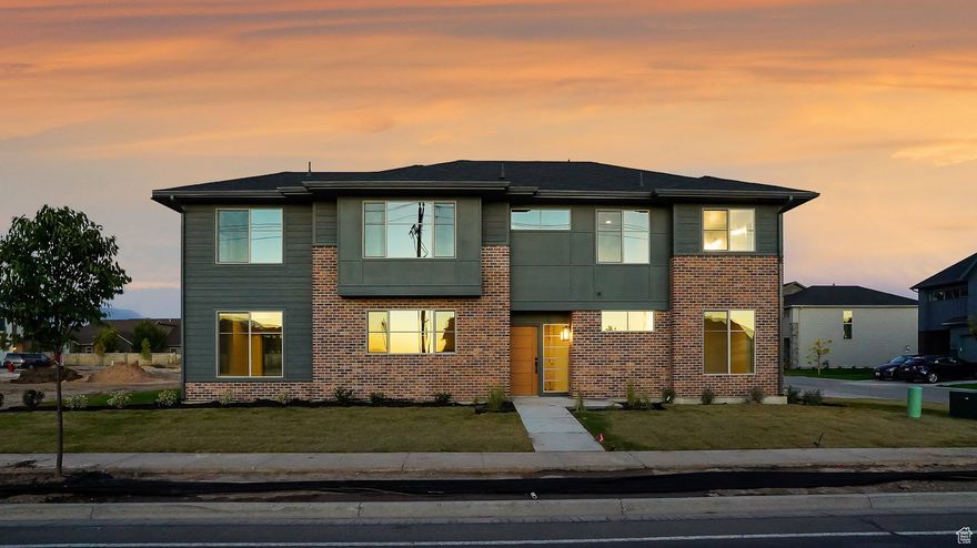 Welcome to the Antelopes Edge subdivision in the heart of Syracuse! Unique modern architecture with beautiful elevations., large windows and stunning color styles. Completely designed by a professional interior designer. Walkable area close to grocery, shopping, restaurants and a bus stop. Move in ready for a quick close. Bedrooms and laundry all upstairs for convenience. The master suite features a walk in closet, double sinks, and a very nice walk in shower with an awesome water system and a separate Deep soaking tub! Large open concept in the kitchen/ dining/ family room for gatherings. Large quartz Island in the kitchen. Beautiful quartz countertops in the kitchen and bathrooms with soft close cabinets. 2 story open vaulted cielings above the Family Room. Beautiful wrought iron railings for a unique elegant look. Landscaping is all finished.  The HOA waters and maintains the grass and sprinkler system so you dont have to!