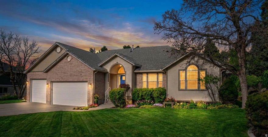 East Ogden Bench!   Best location !   Beautiful Mountain Views! Close to Hiking trails and Golf course.  Photos with furniture have been digitally enhanced.  New carpet and paint throughout.  5 bedrooms, 3 baths and 3 car garage with a  nice level lot, makes for easy living.   Beautiful surrounding neighborhood.    Limited inventory in this highly desirable area. Easy to show anytime. All Information is provided as a courtesy to the buyer.   All information to be verified.