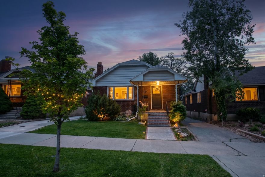 Charming brick bungalow offering a rare 4 bedroom, 2 bathroom layout in one of Salt Lake City's most desirable neighborhoods - just minutes from the University of Utah and downtown SLC. Original hardwood floors grace the home, complemented by a spacious living and dining area anchored by a cozy gas fireplace. The quaint kitchen features stainless steel appliances and plenty of character. Major systems have been updated including a newer HVAC, windows, and roof - preserving the charm of a classic bungalow while checking the boxes that matter most. A private fenced backyard and one-car garage with new door and opener round out the package. Step outside and you're immersed in one of SLC's most walkable and vibrant neighborhoods. Grab your morning coffee at Coffee Garden on 9th & 9th, pick up a pastry from Tulie Bakery just blocks away, or sit down for lunch at the highly-rated Trolley Cottage Caf. When the evening calls, downtown's nightlife and live music venues are all within easy reach. Perfect bungalow for urban living!