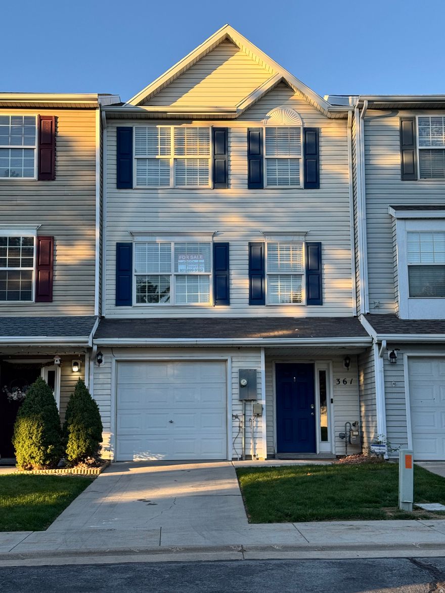 Stylish Townhome in Clearfield - Convenient, Low-Maintenance Living  Welcome home to 361 E 525 S - a well-maintained 3-bed, 2-bath townhouse (1,485 sq ft) where comfort meets convenience. With new blinds , a gas range/oven, walk-in closet, sliding glass doors, and a cozy layout across three levels, this home is turnkey and move-in ready.     Neighborhood & Lifestyle Highlights:          Nestled in a quiet, low-maintenance community where your HOA handles snow removal, trash, and grounds care.            Just minutes to the Clearfield FrontRunner (Commuter Rail) station, offering a direct link to Salt Lake City, Ogden, and beyond.            Easy access to I-15 and key arterials makes commuting a breeze.            Outdoor recreation is steps away - enjoy the Clearfield Canal Trail, a 3-mile walking/biking path threading through the city.            Top-rated public schools nearby, including Wasatch Elementary, North Davis Middle, and Clearfield High.            Local parks, shopping, and dining are within easy reach - everything Clearfield is known for: suburban charm, mountain views, access to outdoor activities.            Also, know that Clearfield is planning a major mixed-use development adjacent to the FrontRunner station to further boost walkability, transit options, and community amenities.    Why You'll Love It:  Enjoy the perfect balance of privacy and community. The home's "secluded lot" setting provides a quiet retreat, while the location keeps you connected to the best of the Wasatch Front. Playground for your little ones too!  With all the everyday maintenance handled and a prime spot in Davis County, this is low-stress, smart living at its finest.  Don't miss your chance - reach out today for a private tour and see how 361 E 525 S could be your next home. (Please knock, doorbell currently offline)