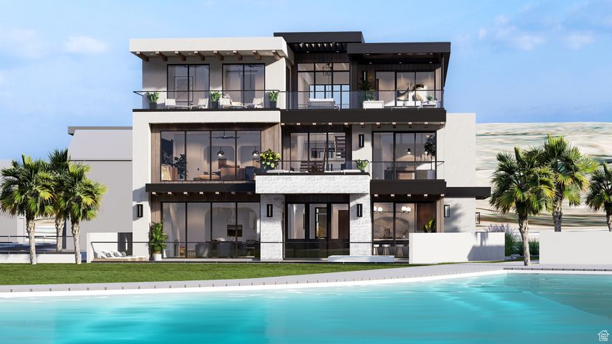 This stunning property is a Co-Ownership (Fractional) Vacation Home sold in 1/8th ownerships. Set along the shores of the Desert Color lagoon, Solterra is a modern Mediterranean-inspired retreat that seamlessly blends organic textures, timeless design, and resort-style living. With over 6,500 square feet, 8 bedrooms, and 10 bathrooms, this three-level home has space to comfortably host gatherings of every size.   Direct Lagoon Access  Step onto the sand and enjoy paddleboarding, kayaking, and swimming just outside your door. Private Heated Pool + Hot Tub  A backyard designed for resort-style living, complete with a pool bath and lounge space. Expansive IndoorOutdoor Living  Sliding doors, covered decks, and rooftop spaces maximize lagoon views and fresh air. Multiple Gathering Spaces  Three family rooms, a theater/game room, and open-concept dining areas create room for everyone. Gourmet Kitchen + Hidden Pantry  Professional-grade appliances, dual islands, and abundant seating for meals and celebrations. Custom Bunk Rooms  Designed to make group stays both fun and functional. Private Primary Suite  Complete with spa-like bath, walk-in closet, and private balcony retreat.  Sleeping 30+ guests, Solterra is built for large group vacations, reunions, or corporate retreats. Its layered indooroutdoor design makes it easy to flow between poolside afternoons, family dinners, and evenings around the fire. With direct access to Utah's largest private lagoon and the amenities of Desert Color - heated pools, pickleball, clubhouse, and more - Solterra offers an unmatched desert escape.  Square footage figures are provided as a courtesy estimate only and were obtained from Builder plans. Buyer is advised to obtain an independent measurement.