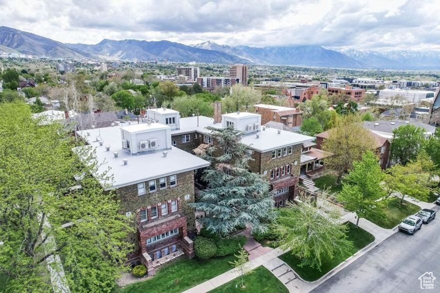 Seller will pay the HOA fee for the remainder of the year on this charming 1 bed, 1 bath unit in the historic Caithness Condos! Located in downtown SLC,  minutes away from public transit, an 8 minute drive to the U of U, and you are just a few blocks away from the state capitol,  City Creek Canyon, trail systems, Memory Grove Park, shopping at City Creek Center, and trendy restaurants. Inside, you'll find updated electrical, plumbing, and HVAC, fresh paint, newer flooring, and exposed brick. Just outside the building is a peaceful courtyard with a gorgeous koi pond, plants and flowers, and benches to relax and enjoy the area.