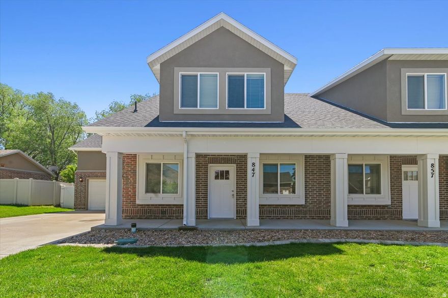 Great twin home in a fantastic Springville location  3 Bedroom 2.5 bath  Recently remodeled. New Carpet, Paint, LVP flooring. etc... Most surfaces redone or refreshed. Has an awesome master bathroom with tons of provided from twin skylights.  Home has a great layout with small front room, and long family room adjacent to the kitchen. Stylish pillars out front and privacy in back  Fully fenced back, private yard. Plenty of room for kids or pets to play. backs up against city land so no neighbors behind.  Home has a 2 car garage as well as a long driveways allowing for more parking as well. Storage areas can made in the garage  This property is close to everything including Walmart, Smiths, Jakers, I-15, local rec center, and much more.  Feel free to ask any questions that you may have or request a showing   Square footage figures are provided as a courtesy estimate only and were obtained from ______________ .  Buyer is advised to obtain an independent measurement.