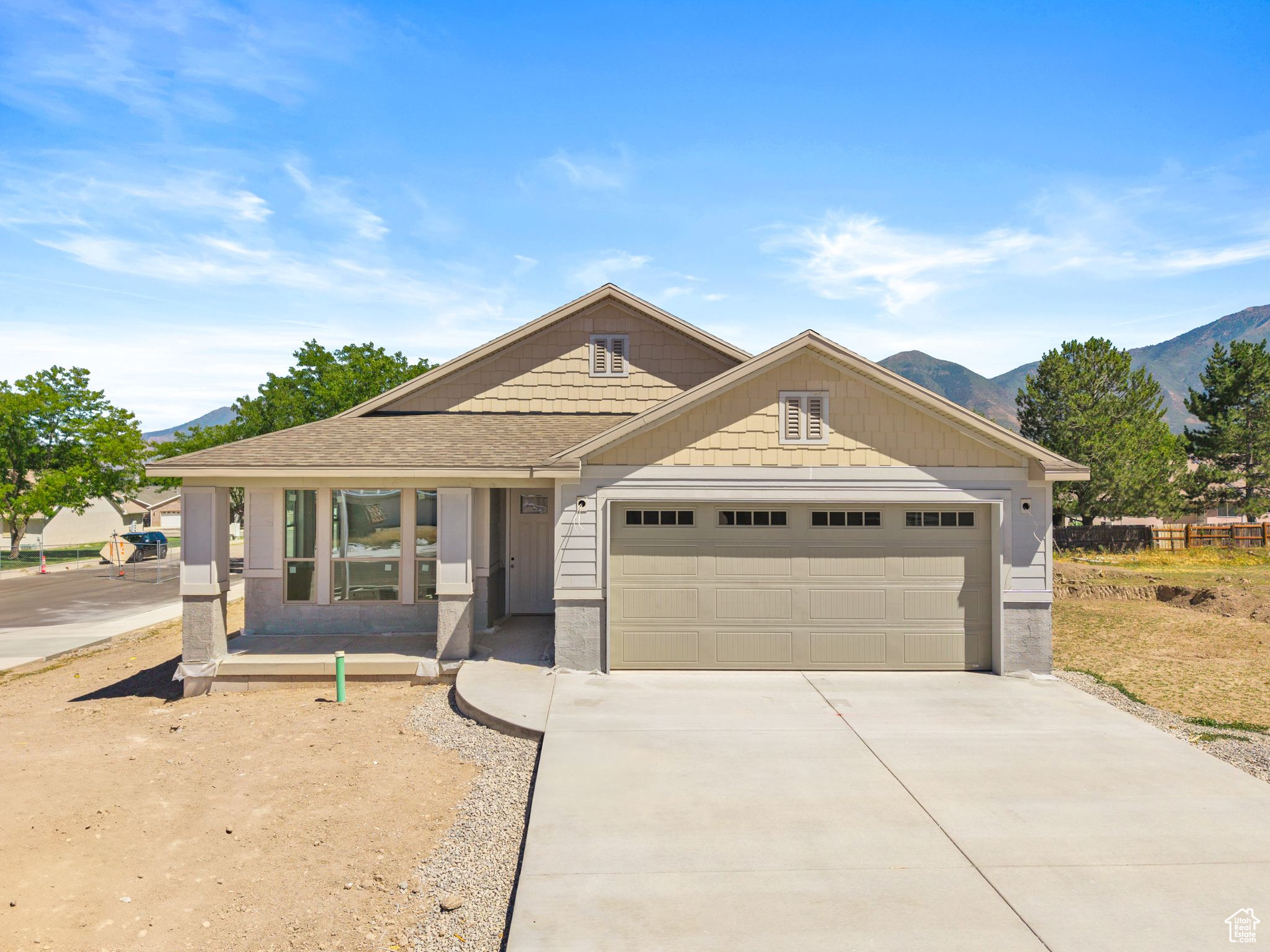 Introducing Utah County's Newest 55+ Community, Mount Loafer Flats. This thoughtfully designed neighborhood tailored for those seeking convenience, comfort, and style. Perfectly located just north of Mountain View Hospital and southeast of Payson Cemetery, this exclusive community offers the ideal blend of quiet living and close-to-everything convenience. If you've been searching for a true lock-and-leave lifestyle, a home where every detail has been taken care of, this is it. Whether you're ready to downsize or rightsize, each home is crafted with functionality and elegance in mind, featuring high-end finishes and open, accessible layouts. This model home showcases: White oak cabinetry with painted accents, custom range hood, and picture-window upper cabinets with display lighting. Gourmet kitchen with panel-ready refrigerator, double ovens, and double-drawer dishwasher. Butler's pantry and custom cabinetry in the laundry room for extra storage. Custom gas fireplace for cozy gatherings. Two master suites, each with a beautifully designed bath. Main suite featuring double sinks, heated tile floors, a spacious walk-in closet, and floor-to-ceiling custom cabinetry. Every detail has been designed for ease and comfort, from no-step entries to wide 9-foot doors and soaring vaulted ceilings. This community will offer multiple floor plans, including 2- and 3-bedroom options, all designed with single-level living in mind. This home will serve as the model home and is just 45 weeks from completion. Come tour, explore floor plan options, and choose the lot that best fits your next chapter. Buyer and buyer's agent to verify all information.