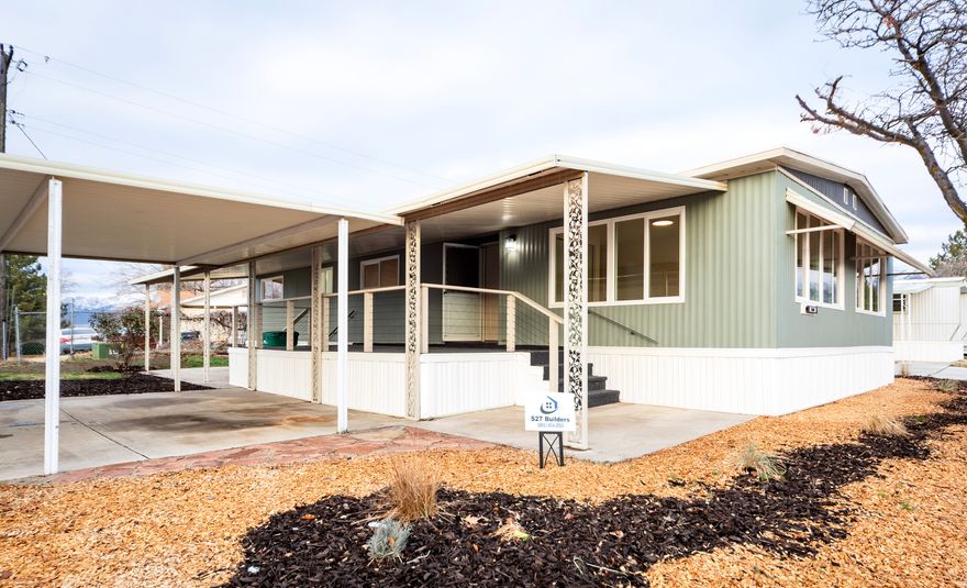 Don't miss this beautifully renovated mobile home!  No detail has been overlooked. Bright and welcoming, this home features all NEW paint, baseboards, flooring, light and plumbing fixtures, vanities and countertops. Brand NEW Central Air unit and vinyl windows throughout.  This home is situated on a fantastic corner lot, offering loads of space and privacy in a quiet, well maintained, all-ages community.  Schedule your tour today!