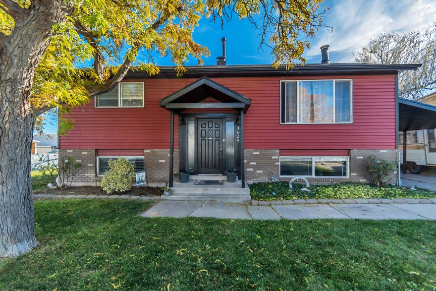 Fully remodeled in 2019, this 5 bedroom, 2 bath split-level doesn't just show well, it steals the spotlight. The bold red exterior turns heads, and the warm modern interior makes sure they stay awhile.  The kitchen is pure temptation with double ovens, a farmhouse sink, and granite countertops that make ordinary meals feel like something worth dressing up for. The living room's fireplace pulls everyone in, while the primary suite opens to a private deck that practically insists you slow down and stay awhile.  Solar panels keep things efficient, new central air keeps things cool, and two decks guarantee there's always a place to breathe. Close to schools and freeway access, this one doesn't just check boxes. It rewrites the list. **Get a 3.875% rate for your first year! Take advantage of our preferred lender's 2-1 Buy-down option.  (5.975% fixed after) OR choose 10K in seller concessions to use toward closing costs or permanent rate buy-down or price reduction your choice, your savings!**