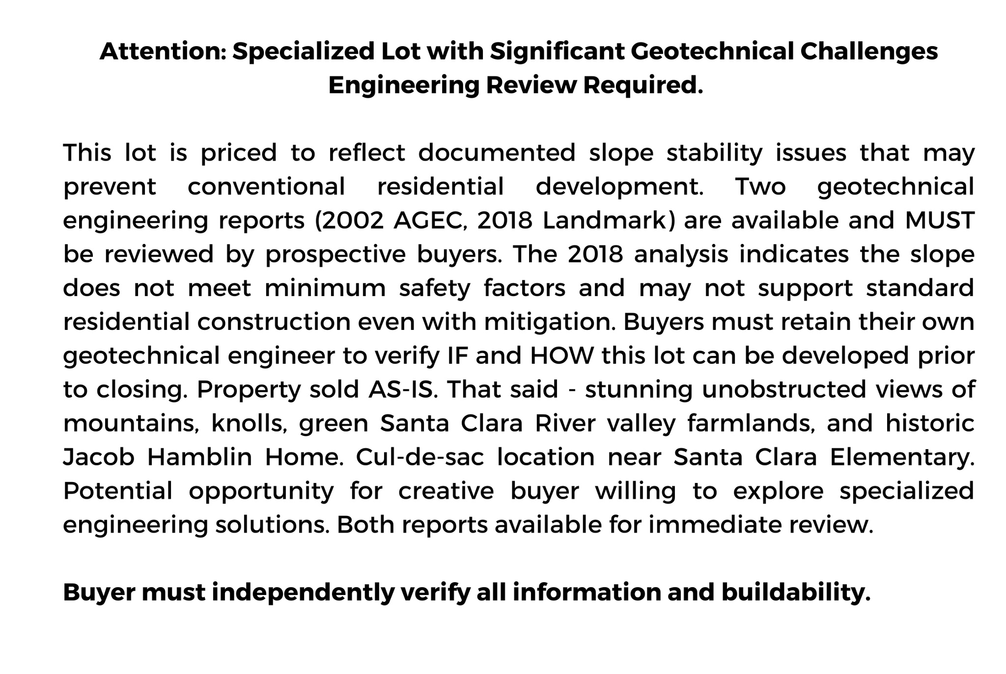 SANTA CLARA SOUTH RIM - Land