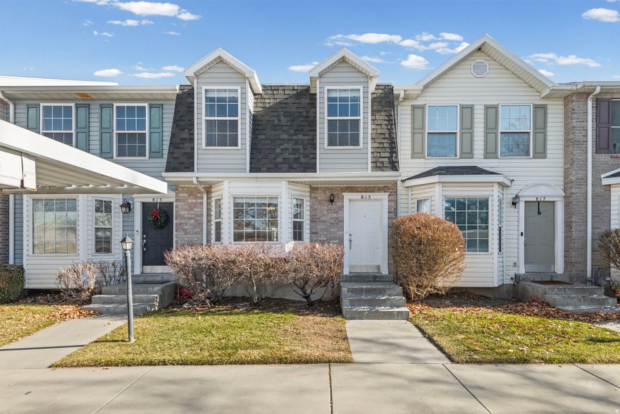 Welcome home to this inviting 3-bedroom, 1.5-bath townhome in the heart of Payson! This well-maintained property features all-new flooring throughout and a functional, welcoming layout with a spacious primary bedroom, a generously sized full bathroom, and bright living spaces filled with natural light. The charming bay window adds character and warmth to the main living area.  The kitchen includes a brand-new dishwasher and washer and dryer hookups. An attic space with a built-in ladder provides additional storage for seasonal items and extra belongings. Step outside to your fenced back patio, perfect for relaxing, gardening, or enjoying quiet evenings at home.  This unit includes two assigned parking spaces. Rentals are allowed, offering flexibility for both owner-occupants and investors (buyer to verify HOA details). Located directly across the street from the baseball fields, the home enjoys a strong sense of community and neighborhood connection. You're a short walk to the Payson pool and just down the road from a nearby park with a scenic walking path. This property is just minutes from Payson Canyon, where you'll find endless outdoor recreation including hiking, biking, camping, fishing, campfires, and a disc golf course.  With thoughtful updates and a location that blends community living with outdoor adventure, this townhome is a fantastic opportunity.