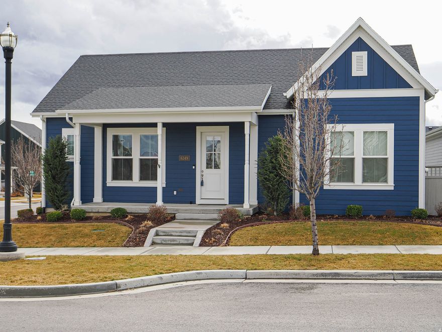 Super clean rambler! Huge (20' x 22') great room off open kitchen w/ SS appliances & granite counters. 3 large bedrooms + den/formal living room + 1 bed & bath in the basement! Relax on front porch or side patio, both w/ mountain views. Play in large, finished basement family room. Lots of storage & workroom w/ work bench. Tankless hot water. Grab a treat at the local caf & visit with friends. Live the Daybreak life w/ pools, gyms, lake, walking & biking paths, pickle ball, tennis & friendly neighbors!