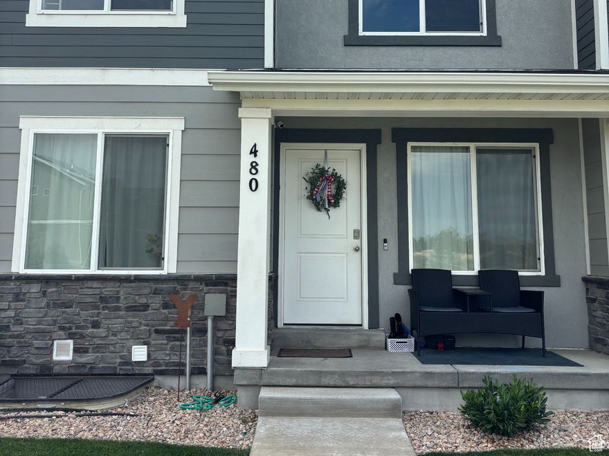 Motivated Seller. Huge Price Reductions and the Seller is offering to give Buyer a $5,000 closing credit! This charming townhome in the beautiful Springside Meadows community in Payson offers the perfect blend of comfort, style, and location. Tucked away from busy freeways and surrounded by the stunning Wasatch Mountains near Spring Lake, this home features a bright, open main level with a spacious living room, dining area, and a stylish kitchen with white cabinets and quartz countertops. Upstairs includes three bedrooms, two bathrooms, and a conveniently located laundry room, while the Fully Finished basement adds a fourth bedroom, an additional bathroom, and a cozy family room. Washer & dryer included, the Garage has overhead storage racks. The TVs  already mounted on all 3 levels:  32" | 55" | 75" -will be  INCLUDED with a fast & easy sale. With nearby playgrounds, a short walk to Spring Creek Elementary and a short ride to both Payson High and Jr High and easy access to Payson Canyon, this home is a must-see-you'll fall in love with both the home and the neighborhood! Click on the link or go to https://cdn.obeo.com/1755332369685_001355442.mp4 for a video tour Sq Ft per county records, buyer to verify