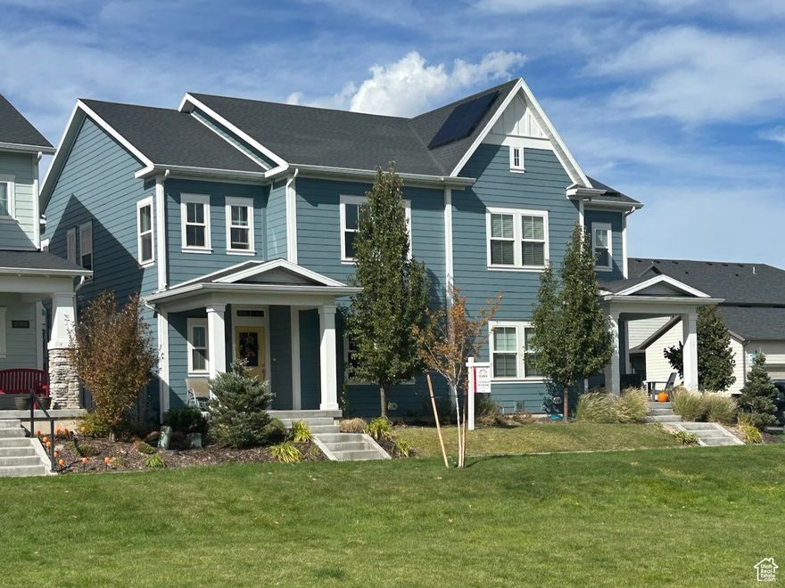 Daybreak Home with Prime Location and Spacious Layout! Welcome to this beautiful and comfortable home located in the heart of Daybreak! Just minutes from the new Bees Stadium, the vibrant downtown Daybreak district, and all the amenities this highly sought-after community has to offer. Enjoy a short walk to scenic Oquirrh Lake and convenient access to the nearby Trax station for easy commuting.  Featuring 4 spacious bedrooms and 3.5 bathrooms, this home offers an open-concept layout ideal for both everyday living and entertaining.  The bright, modern kitchen flows seamlessly into the dining and living areas, creating a warm and inviting atmosphere.  The primary suite offers a private retreat with an ensuite bath, while the additional bedrooms provide plenty of room for family, guests, or a home office.  The fully finished basement adds incredible versatility with its own kitchen and laundry room - perfect for guests, extended family, or a private living space.  This is truly a home you won't want to miss  offering the perfect mix of comfort, functionality and charm.   Square footage figures are provided as a courtesy estimate only and were obtained from County Records.  Buyer is advised to obtain an independent measurement.