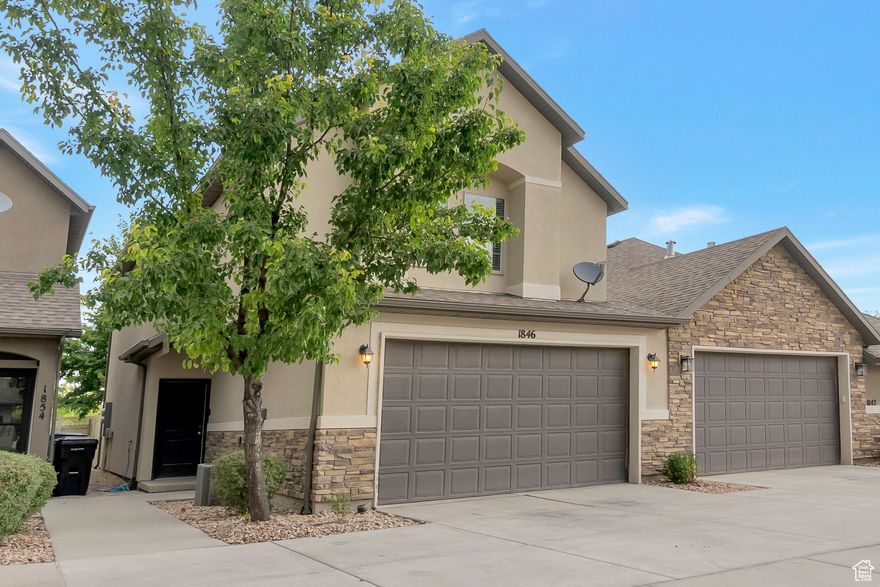 Must see this conveniently located townhome in Woods Cross! This home features a spacious main floor that's perfect for entertaining, complete with a convenient half-bathroom and an open layout that flows seamlessly from the kitchen to the living space. Enjoy the hardwood floors, granite countertops, tile backsplash, and 9-foot main floor ceilings.  The primary suite has vaulted ceilings and a large bathroom, as well as 2 additional spacious bedrooms upstairs. The attached 2-car garage and generous storage throughout the home provide ample space for all your needs. Located in a desirable community with access to parks, playgrounds, and a community pool. Enjoy being just minutes from downtown SLC, the Airport, Station Park, and only a short walk from the scenic Legacy Parkway Trail that is perfect for biking, running, or walking. Square footage figures and all information are provided as a courtesy estimate only. Buyer and Buyer's agent is advised to obtain an independent measurement.